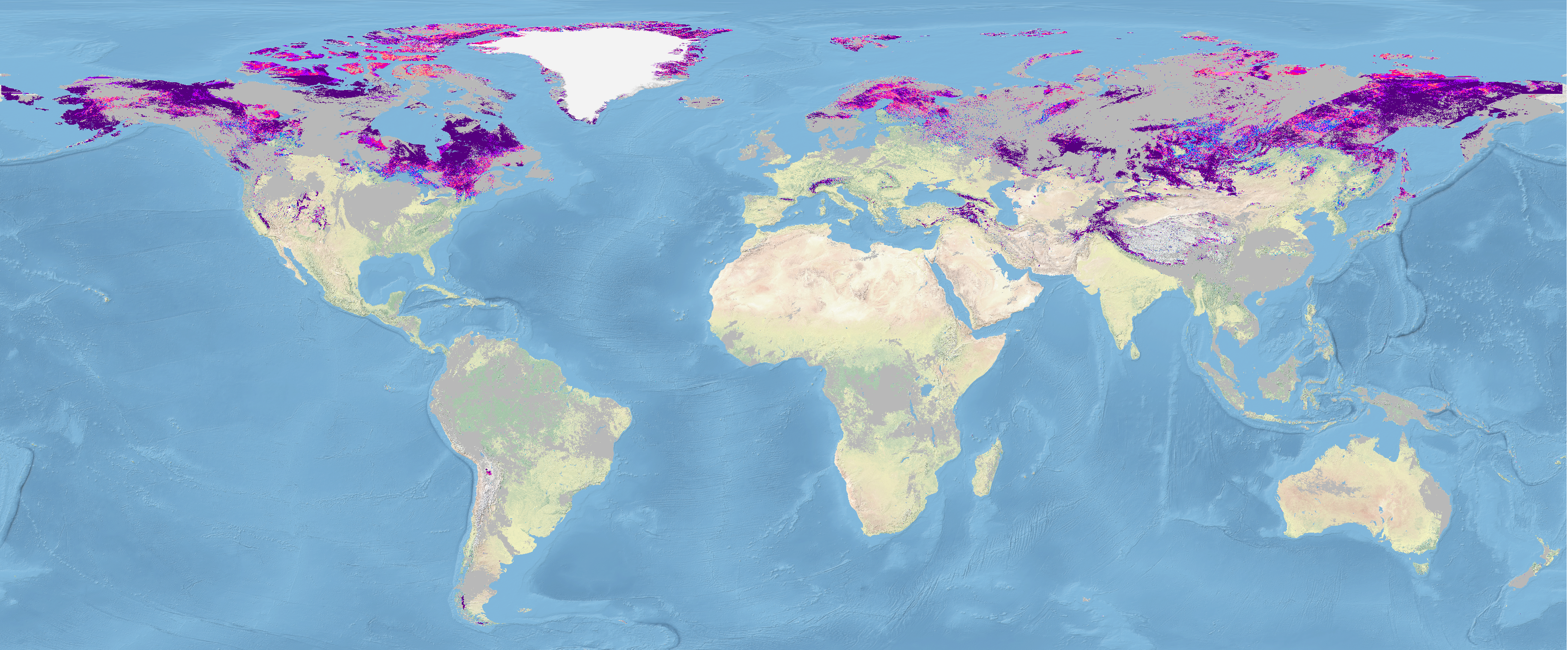 Snow Cover World Map Esa Snow_Cci